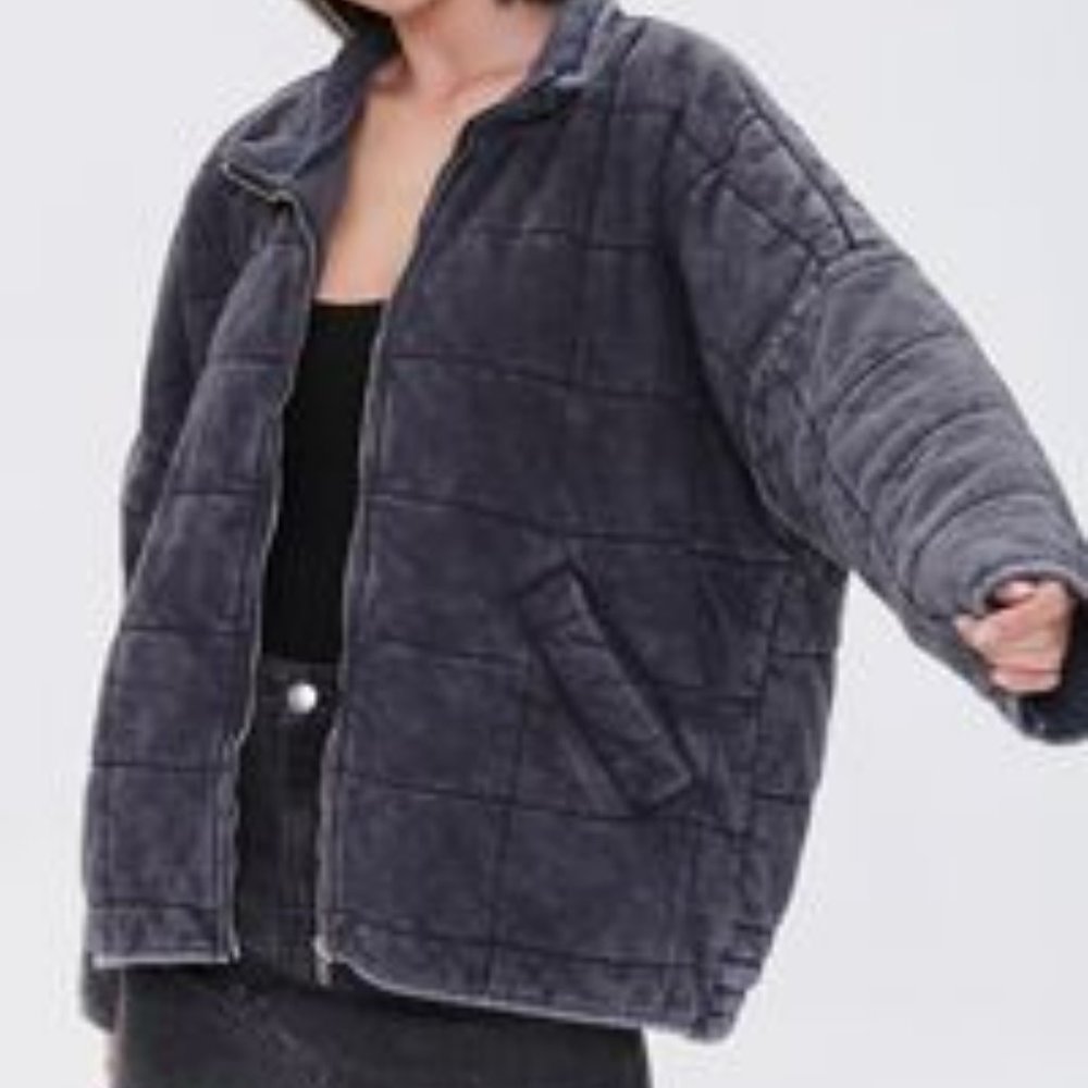 Quilted Zip-Up Jacket